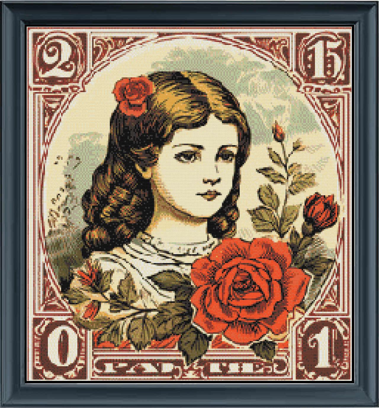 Stitching Jules Design Cross Stitch Pattern French Stamp Art Counted Cross Stitch Pattern | Full Coverage | Instant Download PDF