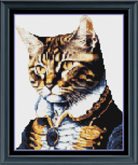 Thumbnail for Stitching Jules Design Cross Stitch Pattern Funny Cat Animal Military Cross Stitch Pattern Instant Download PDF