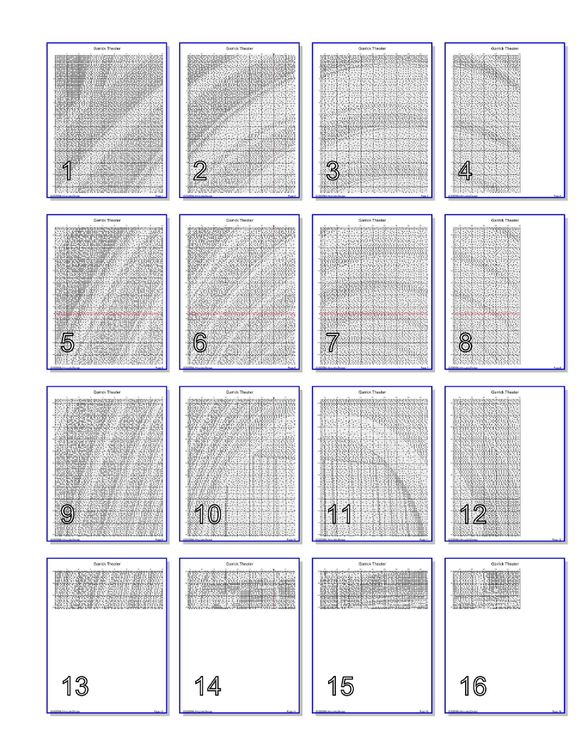 Stitching Jules Design Cross Stitch Pattern Garrick Theater Chicago Architecture Monochrome Counted Cross-Stitch Pattern (Digital Download)