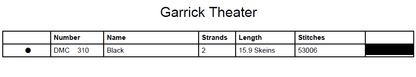 Stitching Jules Design Cross Stitch Pattern Garrick Theater Chicago Architecture Monochrome Counted Cross-Stitch Pattern (Digital Download)