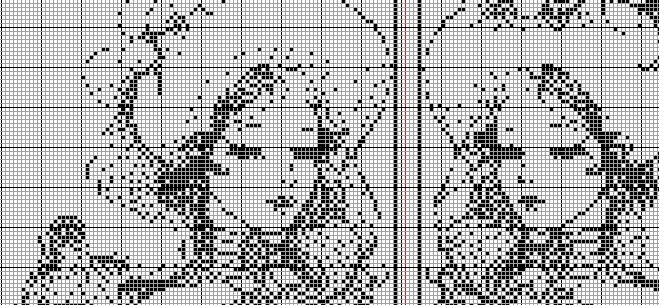 Stitching Jules Design Cross Stitch Pattern Gemini Tarot Card Zodiac Sign Monochrome Counted Cross Stitch Pattern | Blackwork Pattern | Instant Download PDF
