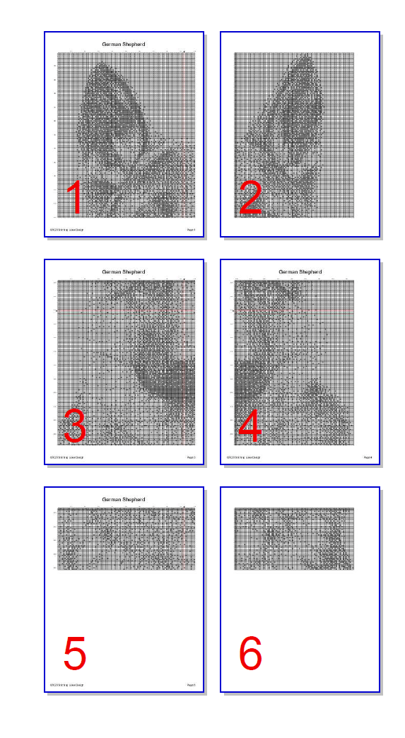 Stitching Jules Design Cross Stitch Pattern German Sheperd Dog Cross Stitch Pattern | Dog Cross Stitch Pattern | Blackwork | Instant PDF Download And Physical Pattern Options