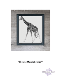 Thumbnail for Stitching Jules Design Cross Stitch Pattern Giraffe Cross Stitch Pattern | Animal Cross Stitch Pattern | Blackwork | Instant PDF Download And Physical Pattern Options