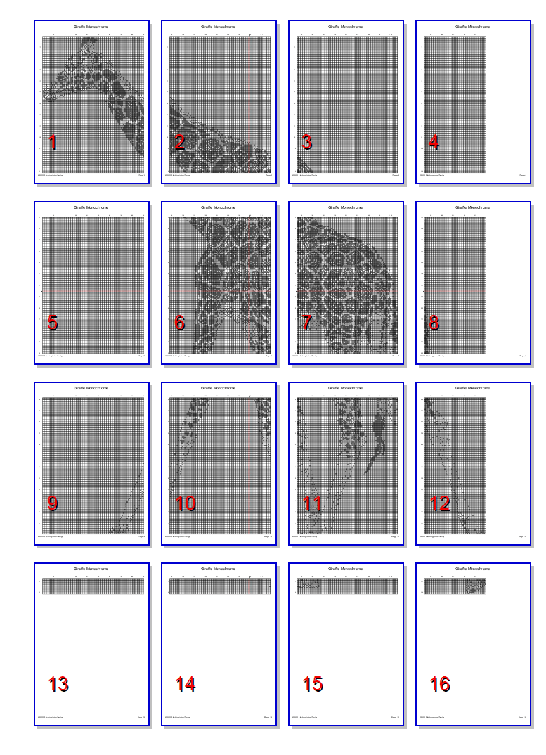 Stitching Jules Design Cross Stitch Pattern Giraffe Cross Stitch Pattern | Animal Cross Stitch Pattern | Blackwork | Instant PDF Download And Physical Pattern Options
