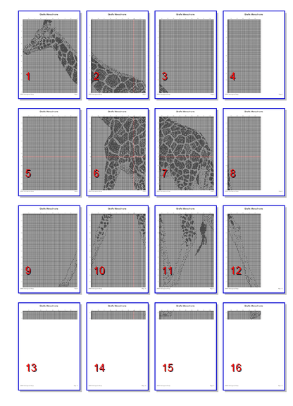 Stitching Jules Design Cross Stitch Pattern Giraffe Cross Stitch Pattern | Animal Cross Stitch Pattern | Blackwork | Instant PDF Download And Physical Pattern Options
