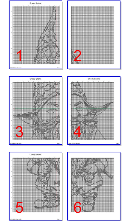 Stitching Jules Design Cross Stitch Pattern Gnome Dwarf Fantasy Cross Stitch Pattern | Monochrome Blackwork | Instant Download PDF