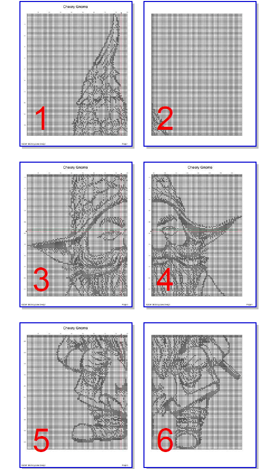 Stitching Jules Design Cross Stitch Pattern Gnome Dwarf Fantasy Cross Stitch Pattern | Monochrome Blackwork | Instant Download PDF