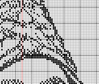 Thumbnail for Stitching Jules Design Cross Stitch Pattern Gnome Dwarf Fantasy Cross Stitch Pattern | Monochrome Blackwork | Instant Download PDF