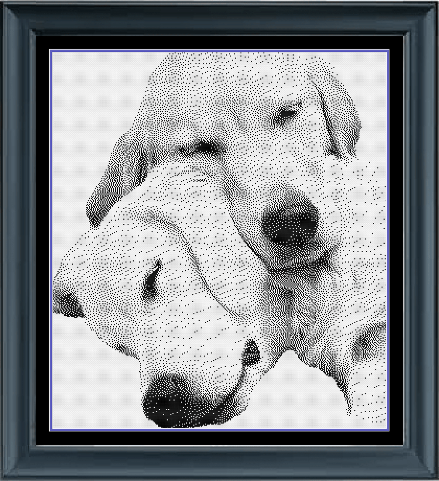 Stitching Jules Design Cross Stitch Pattern Instant PDF Download - $10 Golden Retriever Cross Stitch Pattern | Dog Cross Stitch Pattern | Blackwork | Instant PDF Download And Physical Pattern Options