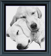 Thumbnail for Stitching Jules Design Cross Stitch Pattern Instant PDF Download - $10 Golden Retriever Cross Stitch Pattern | Dog Cross Stitch Pattern | Blackwork | Instant PDF Download And Physical Pattern Options