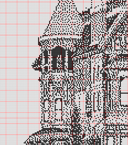 Stitching Jules Design Cross Stitch Pattern Gothic House Cross Stitch Pattern | Blackwork Cross Stitch Pattern | Physical And Digital PDF Download Pattern Options