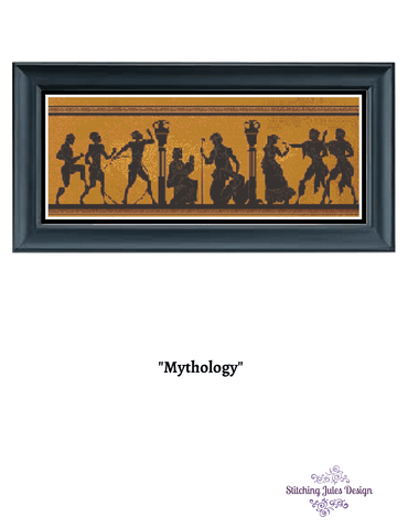 Stitching Jules Design Cross Stitch Pattern Greek Roman Mythology Ancient Culture Cross Stitch Embroidery Needlepoint Pattern Instant PDF Download