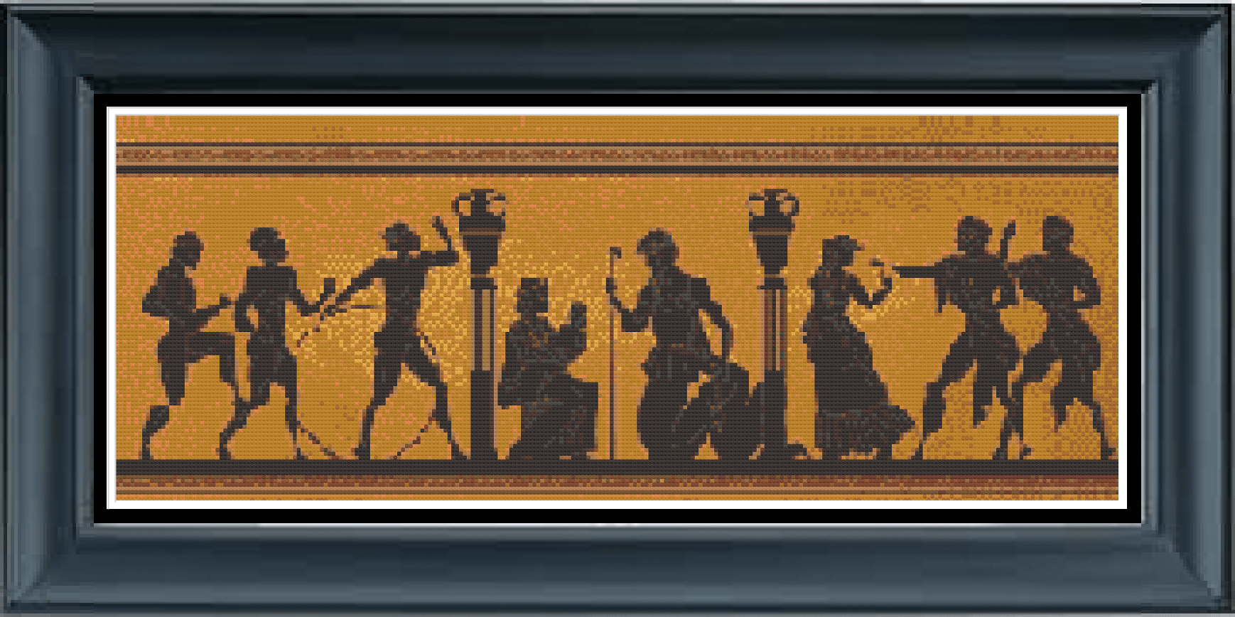Stitching Jules Design Cross Stitch Pattern Greek Roman Mythology Ancient Culture Cross Stitch Embroidery Needlepoint Pattern Instant PDF Download