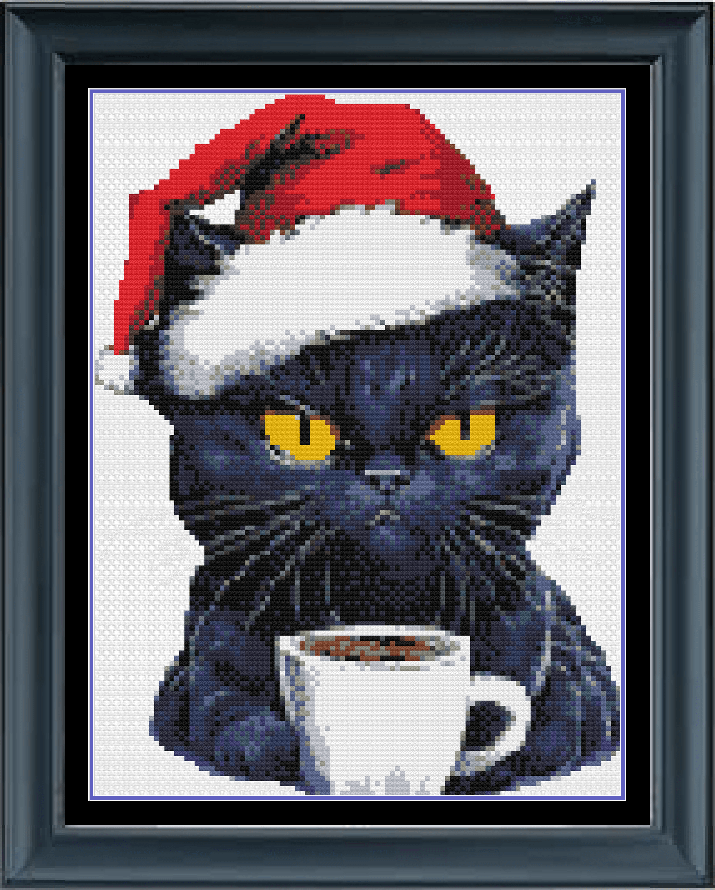 Stitching Jules Design Cross Stitch Pattern Grumpy Cat Christmas Cross Stitch Pattern Instant Download PDF