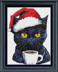 Thumbnail for Stitching Jules Design Cross Stitch Pattern Grumpy Cat Christmas Cross Stitch Pattern Instant Download PDF