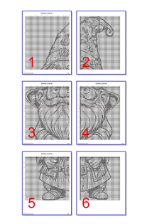 Thumbnail for Stitching Jules Design Cross Stitch Pattern Grumpy Gnome Monochrome Blackwork Cross-Stitch Pattern Instant PDF Download