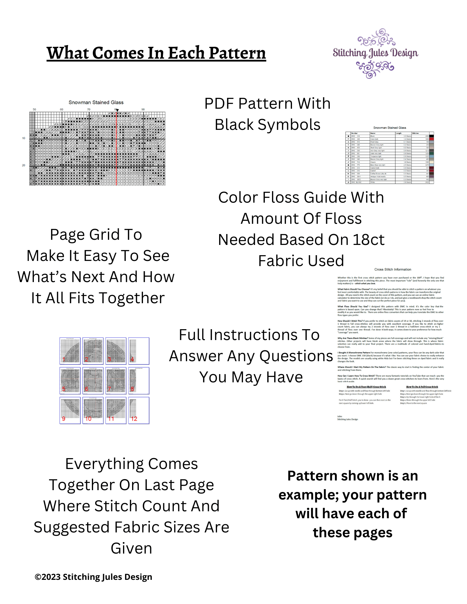 Stitching Jules Design Cross Stitch Pattern Guardian Building Detroit Architecture Full Coverage Large Counted Cross-Stitch Pattern (Digital Download)