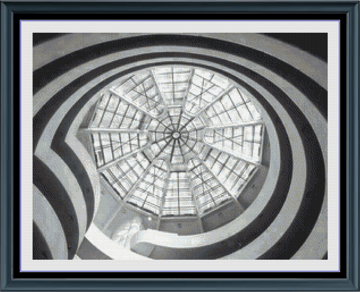 Stitching Jules Design Cross Stitch Pattern Guggenheim Museum NYC Architecture Full Coverage Counted Cross-Stitch Pattern (Digital Download)
