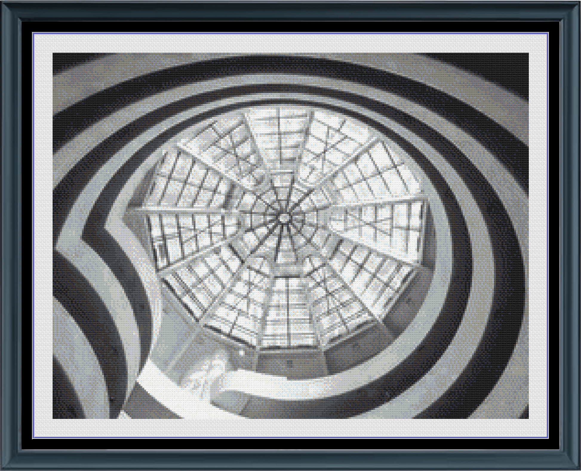 Stitching Jules Design Cross Stitch Pattern Guggenheim Museum NYC Architecture Full Coverage Counted Cross-Stitch Pattern (Digital Download)