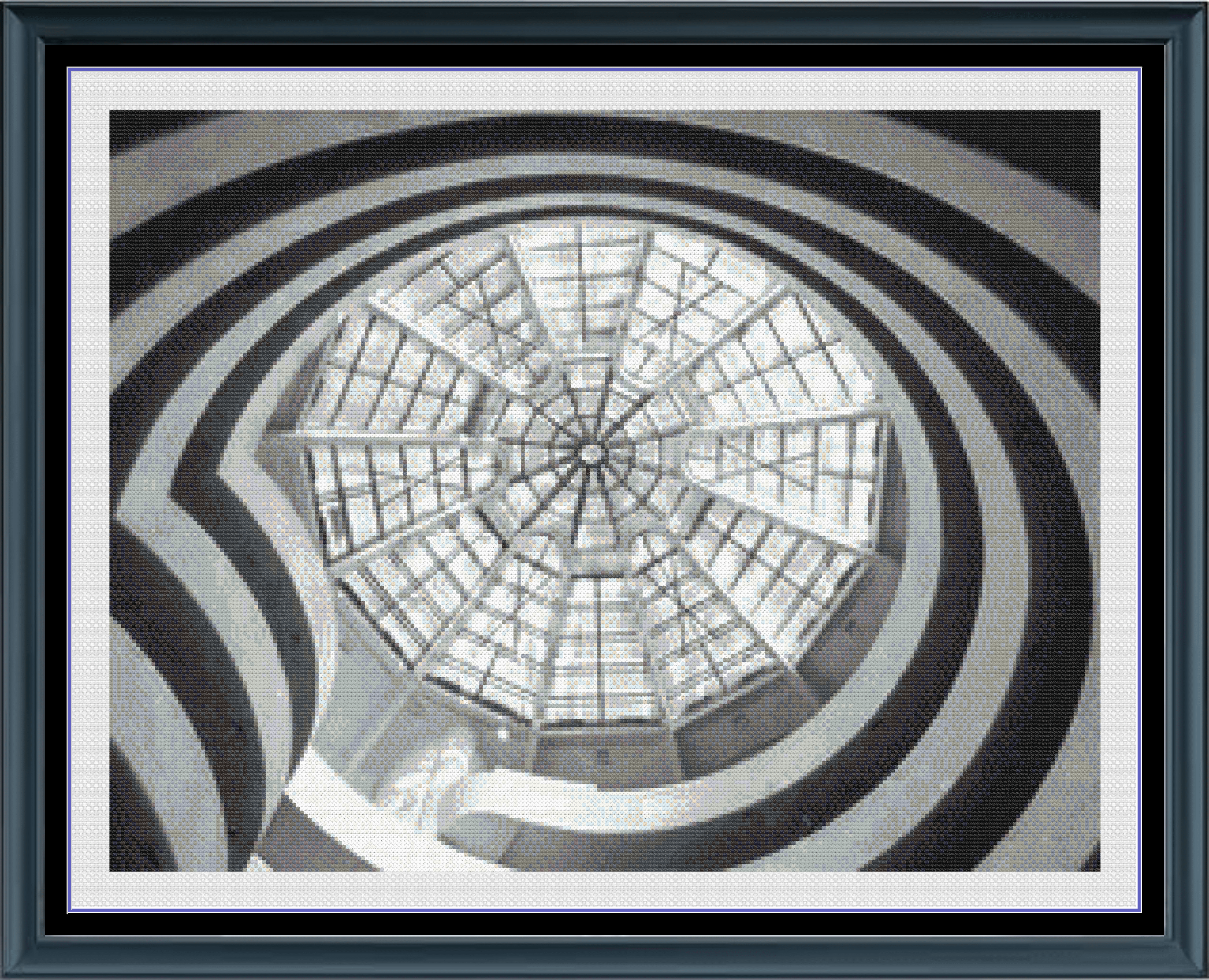 Stitching Jules Design Cross Stitch Pattern Guggenheim Museum NYC Architecture Full Coverage Counted Cross-Stitch Pattern (Digital Download)