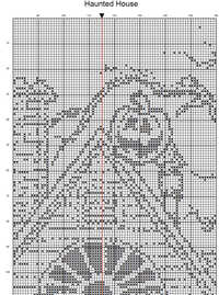 Thumbnail for Stitching Jules Design Cross Stitch Pattern Haunted House Cross-Stitch Pattern | Halloween Cross Stitch Pattern | Blackwork | Physical And Instant PDF Download Pattern Options