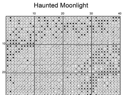 Stitching Jules Design Cross Stitch Pattern Haunted Moonlight