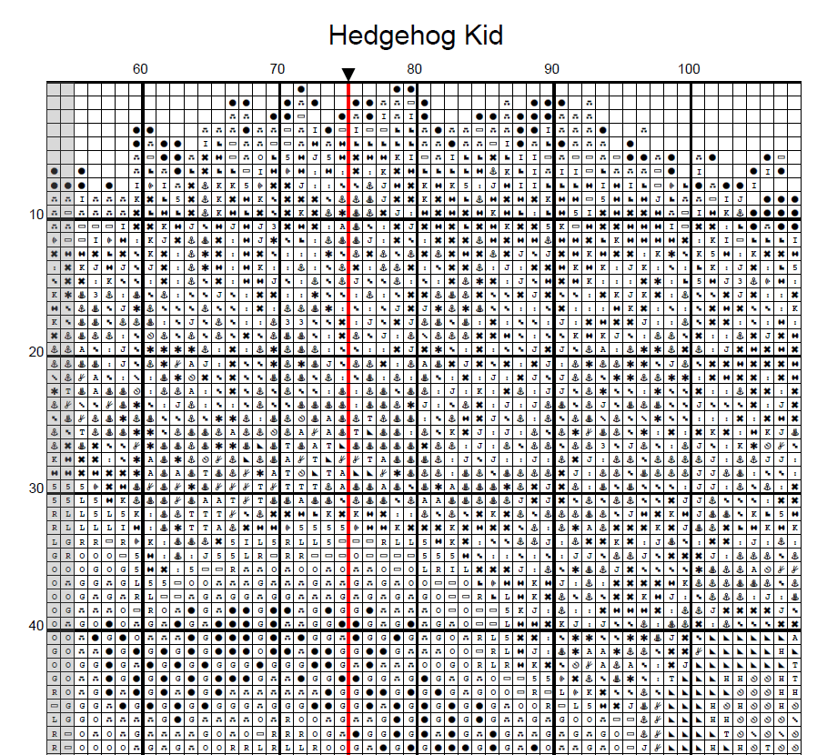Stitching Jules Design Cross Stitch Pattern Hedgehog Animal Garden Mushroom Counted Cross-Stitch Pattern (Digital Download)