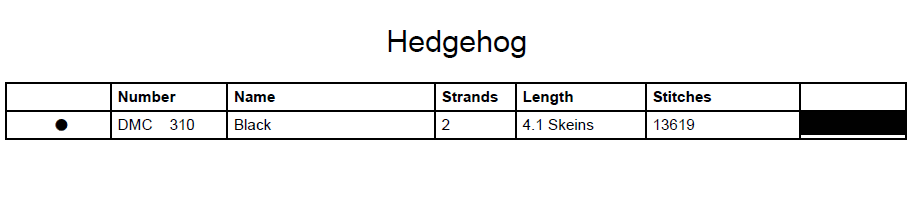 Stitching Jules Design Cross Stitch Pattern Hedgehog Animal Monochrome Counted Cross-Stitch Pattern (Digital Download)