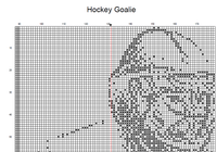 Thumbnail for Stitching Jules Design Cross Stitch Pattern Hockey Cross Stitch Pattern | Goalie Cross Stitch Pattern | Blackwork | Instant PDF Download And Physical Pattern Options