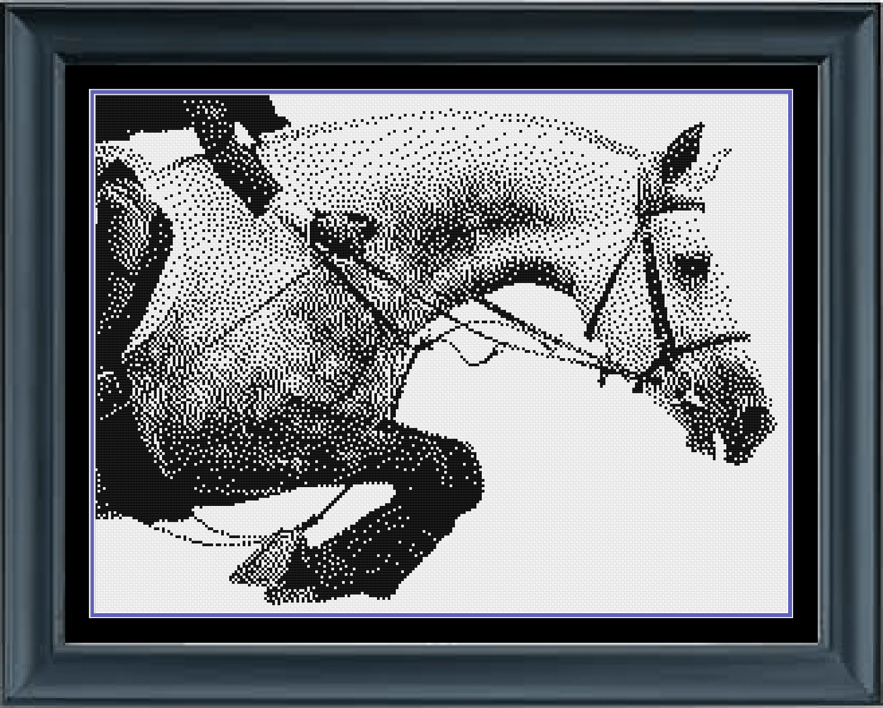 Stitching Jules Design Cross Stitch Pattern Instant PDF Download - $10 Horse Cross Stitch Pattern | Equestrian Cross Stitch Pattern | Blackwork | Instant PDF Download And Physical Pattern Options