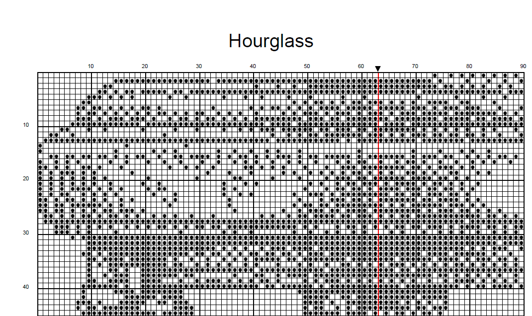 Stitching Jules Design Cross Stitch Pattern Hourglass Cross Stitch Pattern  | Blackwork Cross Stitch Pattern | Physical And Digital PDF Download Pattern Options