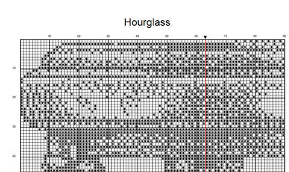 Stitching Jules Design Cross Stitch Pattern Hourglass Cross Stitch Pattern  | Blackwork Cross Stitch Pattern | Physical And Digital PDF Download Pattern Options