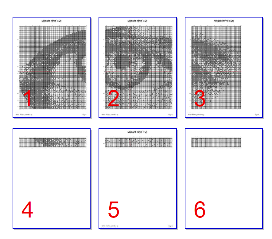 Stitching Jules Design Cross Stitch Pattern Human Eye Monochrome Blackwork Cross Stitch Pattern - Instant PDF Download