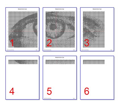 Stitching Jules Design Cross Stitch Pattern Human Eye Monochrome Blackwork Cross Stitch Pattern - Instant PDF Download