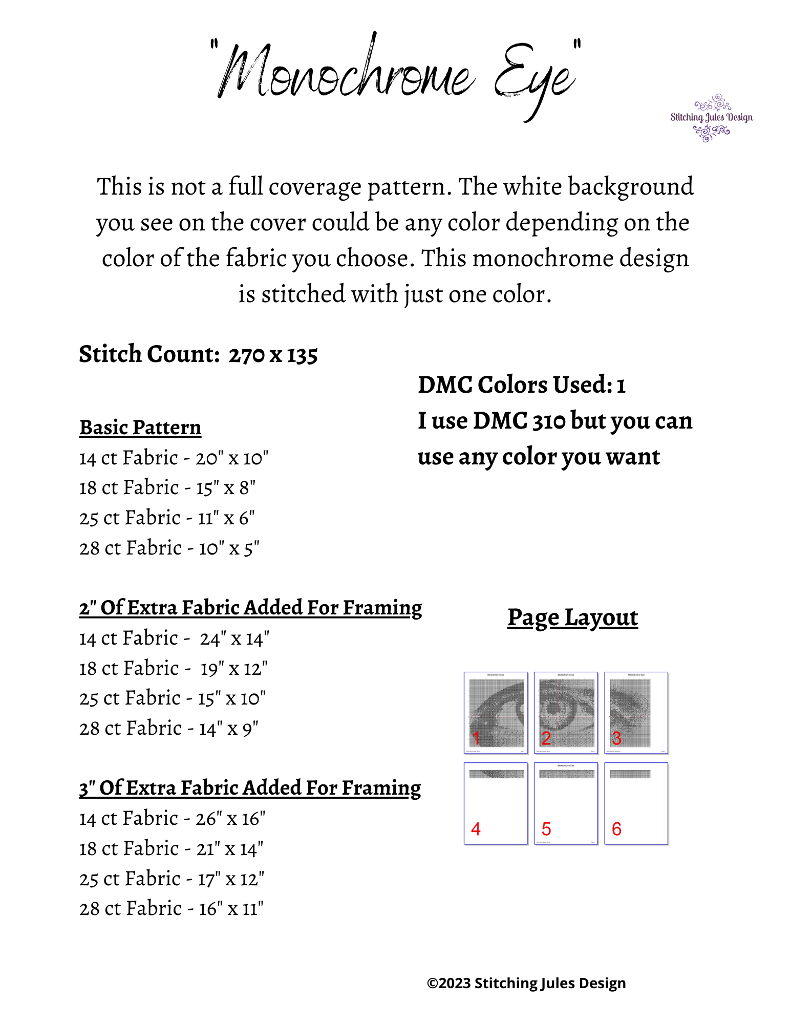 Stitching Jules Design Cross Stitch Pattern Human Eye Monochrome Blackwork Cross Stitch Pattern - Instant PDF Download