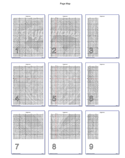 Stitching Jules Design Cross Stitch Pattern Hyghconc Winter Flower Full Coverage Counted Cross-Stitch Pattern (Digital Download)