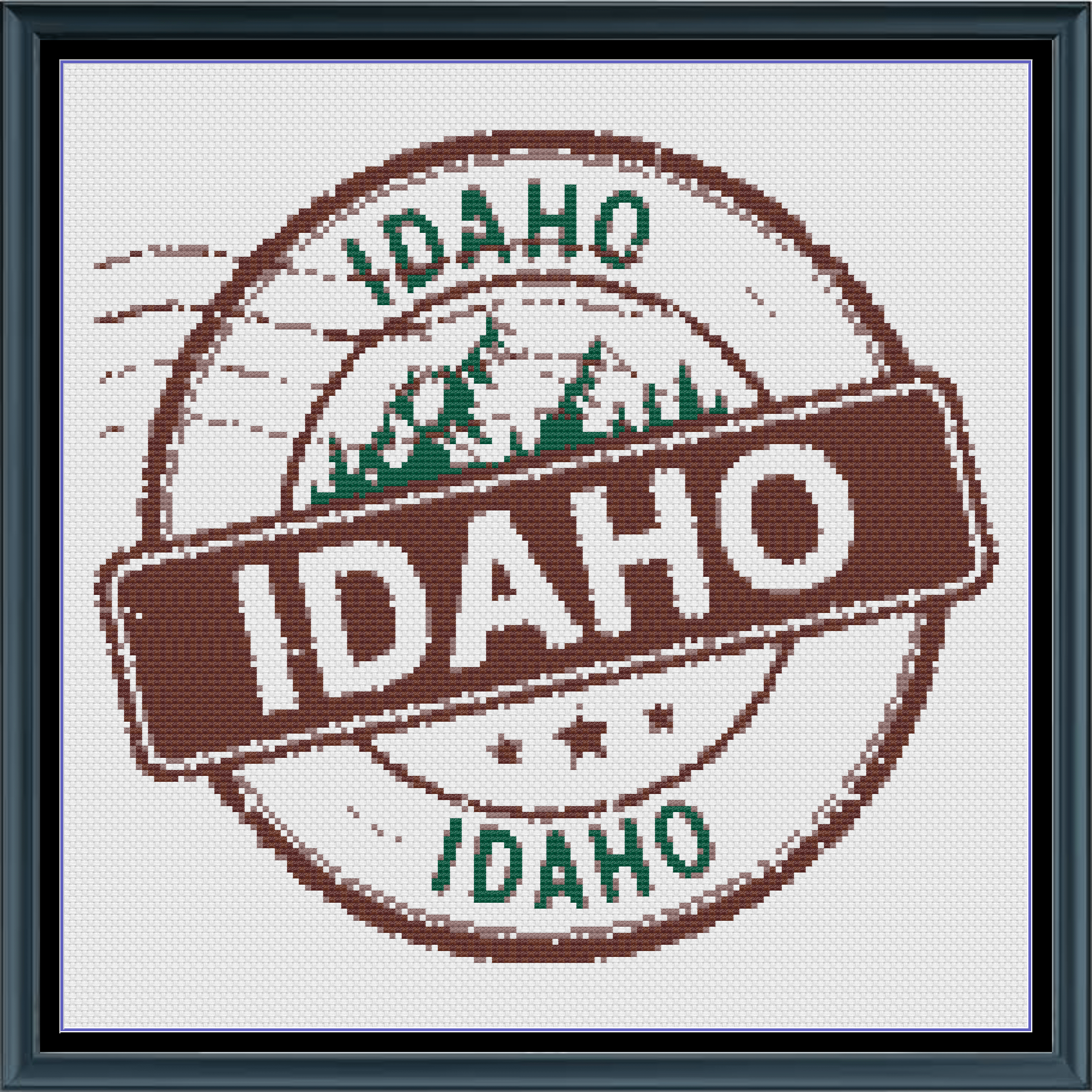 Stitching Jules Design Cross Stitch Pattern Idaho US State America Counted Cross Stitch Pattern | Instant Download PDF
