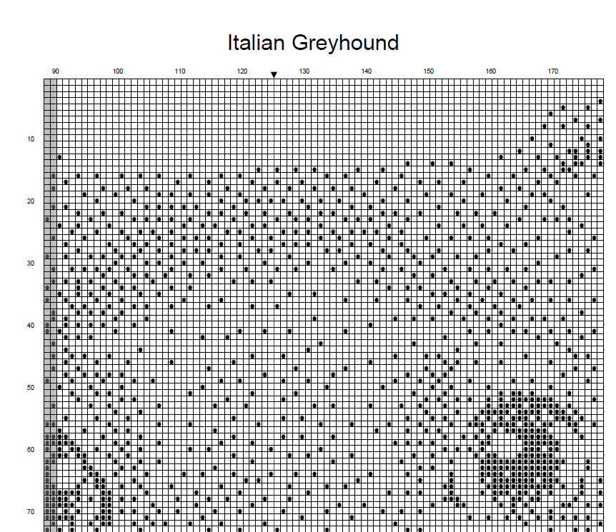 Stitching Jules Design Cross Stitch Pattern Italian Greyhound Cross Stitch Pattern | Dog Cross Stitch Pattern | Physical And Digital PDF Download Pattern Options