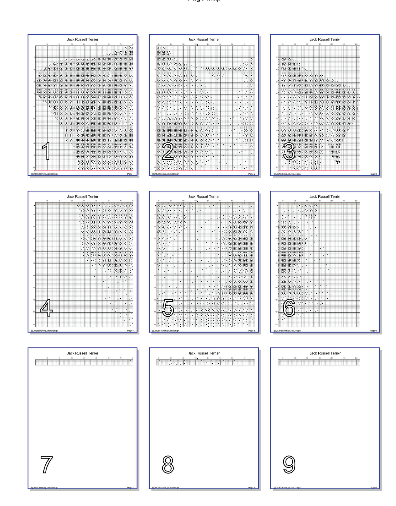 Stitching Jules Design Cross Stitch Pattern Jack Russell Terrier Dog Breed Monochrome Counted Cross-Stitch Pattern (Digital Download)