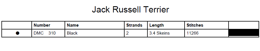 Stitching Jules Design Cross Stitch Pattern Jack Russell Terrier Dog Breed Monochrome Counted Cross-Stitch Pattern (Digital Download)