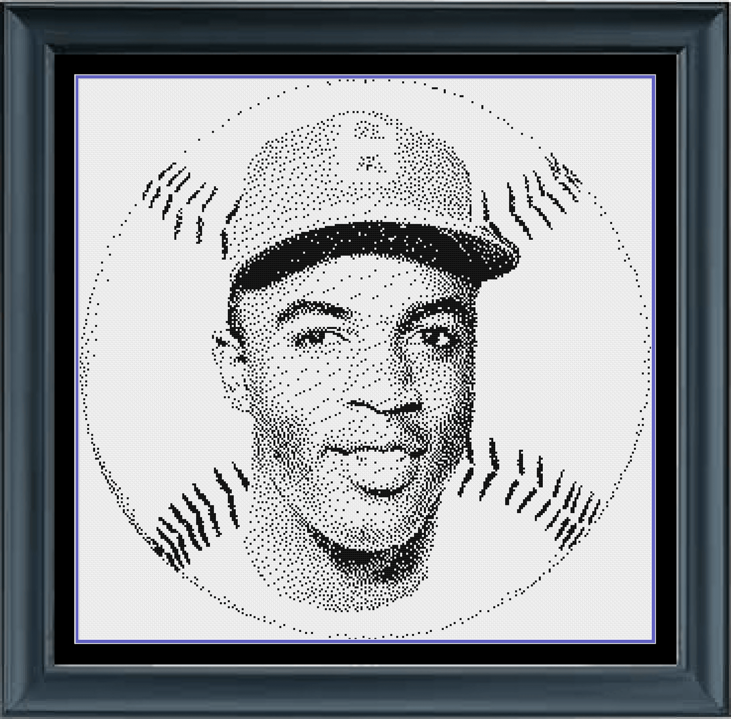 Stitching Jules Design Cross Stitch Pattern Jackie Robinson Cross Stitch Pattern | Baseball Cross Stitch Pattern | African American Cross Stitch Pattern | PDF Download