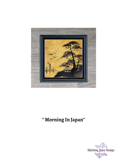 Stitching Jules Design Cross Stitch Pattern Japan Cross Stitch Pattern | Asian Cross Stitch Pattern | Physical And Digital PDF Download Pattern Options