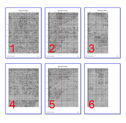 Stitching Jules Design Cross Stitch Pattern Japan Cross Stitch Pattern | Asian Cross Stitch Pattern | Physical And Digital PDF Download Pattern Options