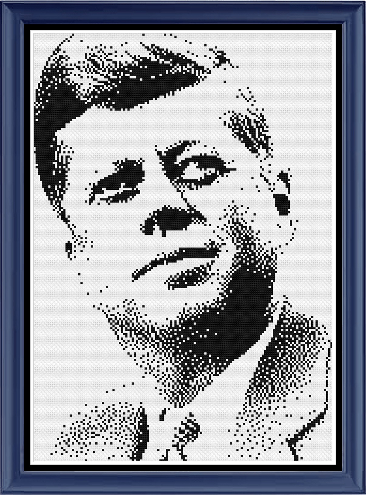 Stitching Jules Design Cross Stitch Pattern JFK President American History Kennedy Cross Stitch Embroidery Needlepoint Pattern | PDF Digital Download