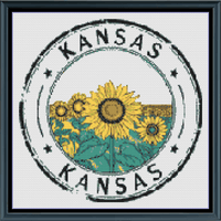 Thumbnail for Stitching Jules Design Cross Stitch Pattern Kansas