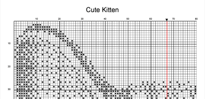 Stitching Jules Design Cross Stitch Pattern Kitten Counted Cross Stitch Pattern | Cat Cross Stitch Pattern | Blackwork Monochrome | Instant Download PDF