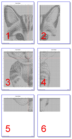 Stitching Jules Design Cross Stitch Pattern Kitten Counted Cross Stitch Pattern | Cat Cross Stitch Pattern | Blackwork Monochrome | Instant Download PDF
