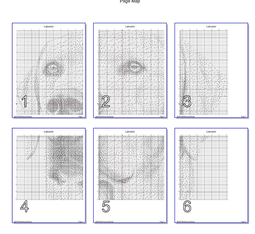 Stitching Jules Design Cross Stitch Pattern Labrador Retriever Dog Breed Monochrome Counted Cross-Stitch Pattern (Digital Download)