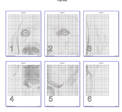 Stitching Jules Design Cross Stitch Pattern Labrador Retriever Dog Breed Monochrome Counted Cross-Stitch Pattern (Digital Download)