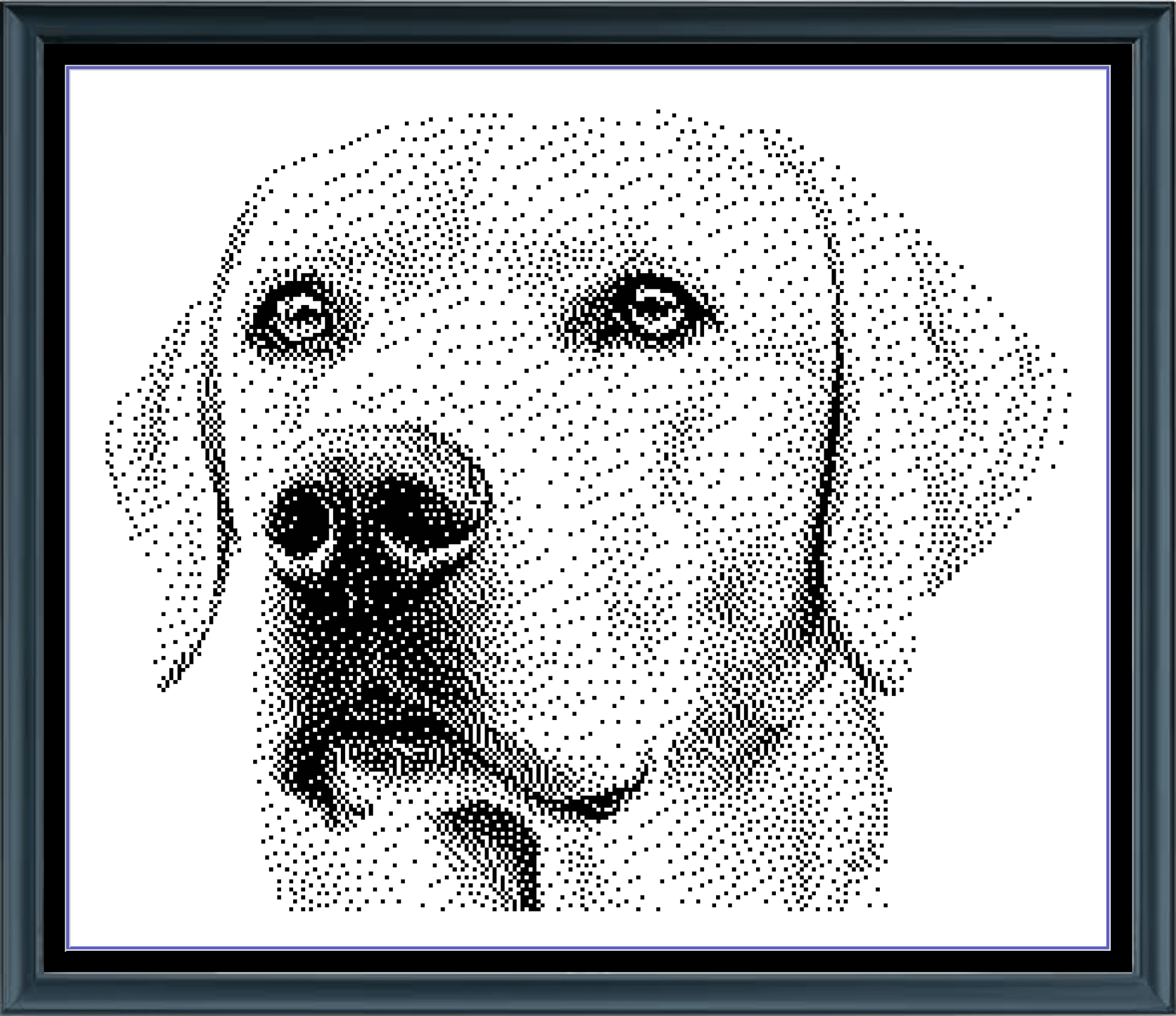 Stitching Jules Design Cross Stitch Pattern Labrador Retriever Dog Breed Monochrome Counted Cross-Stitch Pattern (Digital Download)